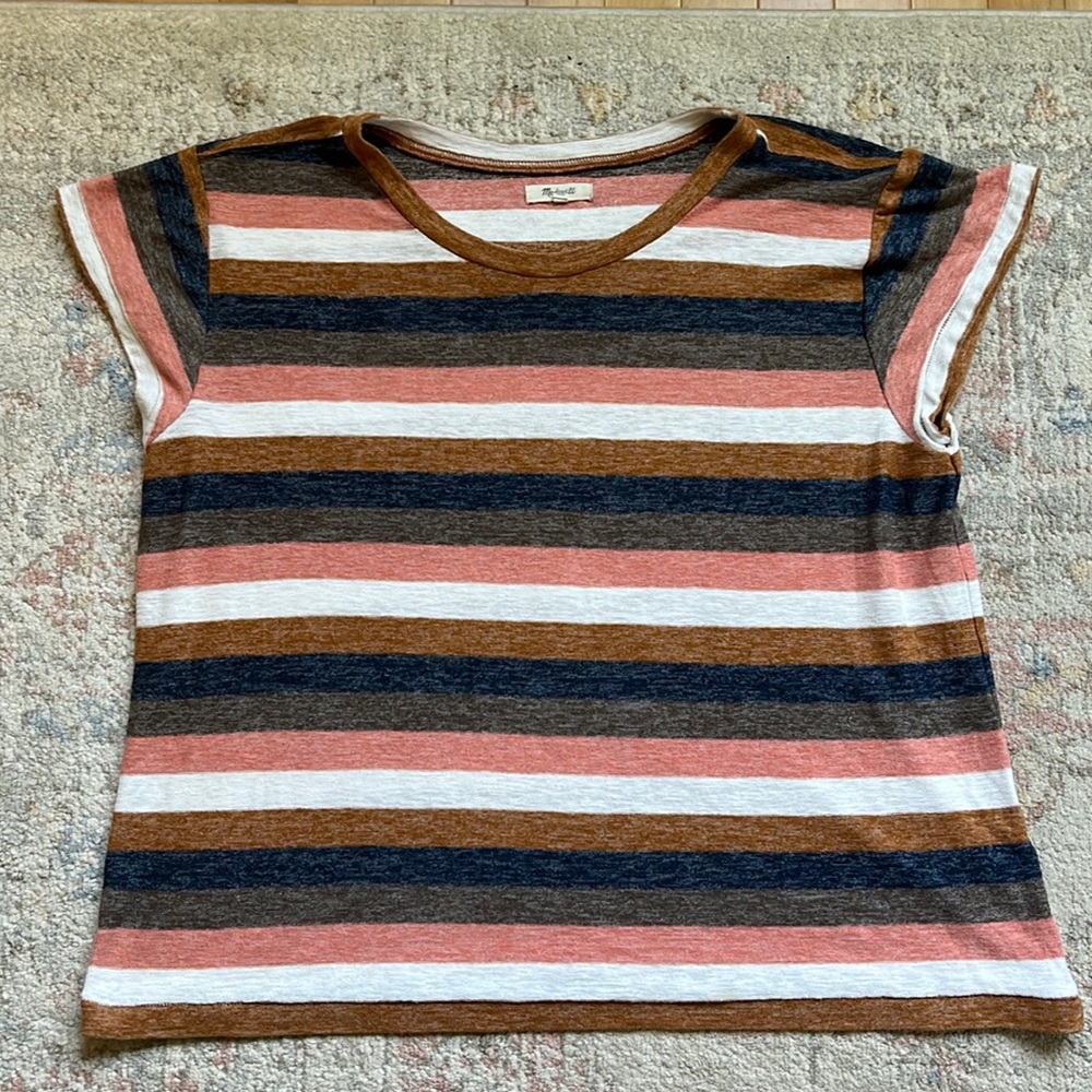 Madewell soft stripped tee!